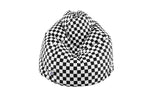 DOLPHIN XXL PRINTED FABRIC BEAN BAG-BLACK & WHITE- WASHABLE(With Beans)
