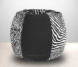 DOLPHIN XXXL Black/Zebra(Blk-White)-FABRIC-COVERS(without Beans)