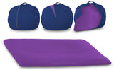 DOLPHIN FATBOY Bean Bag with Multi Use-N.Blue/Purple-FILLED(with Beans)