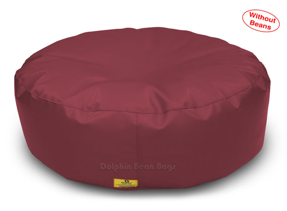 Dolphin Round Floor Cushions MAROON-Cover ( Without Beans)
