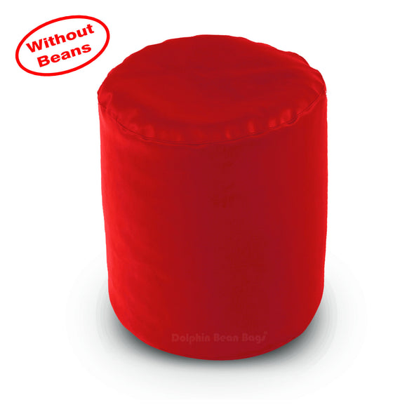 DOLPHIN ROUND PUFFY BEAN BAG-RED COVER (Without Beans)