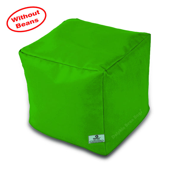 DOLPHIN SQUARE PUFFY BEAN BAG-B.GREEN-COVER (Without Beans)