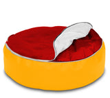 Dolphin Pets Bean Bag Yellow/Red-Filled (With Beans)