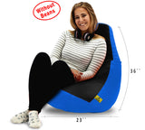 DOLPHIN XL BLACK&R.BLUE BEAN BAG-COVERS(Without Beans)