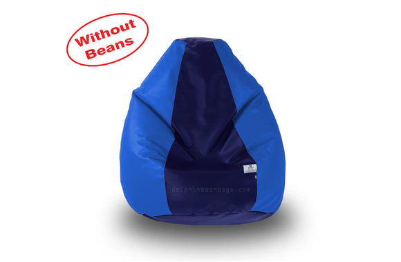 DOLPHIN L BEAN BAG-N.Blue/R.Blue-COVER (Without Beans)