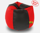 DOLPHIN XXXL BLACK&RED BEAN BAG-COVERS(Without Beans)