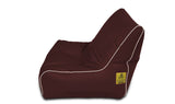 Dolphin Gamer Bean Bag with Footrest Brown-Filled (With Beans)