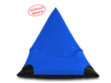 Dolphin Jumbo Pyramid Bean Bags-R.Blue/Black-Cover (without Beans)