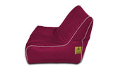 Dolphin Gamer Bean Bag with Footrest Maroon-Filled (With Beans)