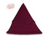 Dolphin Jumbo Pyramid Bean Bags-MAROON-Cover (without Beans)