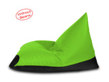 Dolphin Jumbo Pyramid Bean Bags-Black/F.Green-Cover (without Beans)