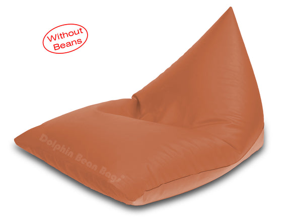 Dolphin Jumbo Pyramid Bean Bags-FAWN-Cover (without Beans)