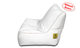 Dolphin Gamer Bean Bag with Footrest White-Covers (Without Beans)