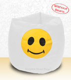 DOLPHIN XXXL Bean Bag White-Smiley-COVERS(without Beans)