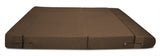 Dolphin Zeal 2 Seater Sofa Bed-Tan- 4ft x 6ft with Free micro fiber Designer cushions