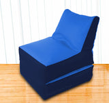Dolphin Recliner Bean Bag N.Blue/R.Blue-Filled (With Beans)