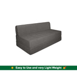 Dolphin Zeal 1 Seater Sofa Bed-Grey- 3ft x 6ft with Free micro fiber Designer cushions