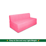 Dolphin Zeal 1 Seater Sofa Bed-Pink- 3ft x 6ft with Free micro fiber Designer cushions