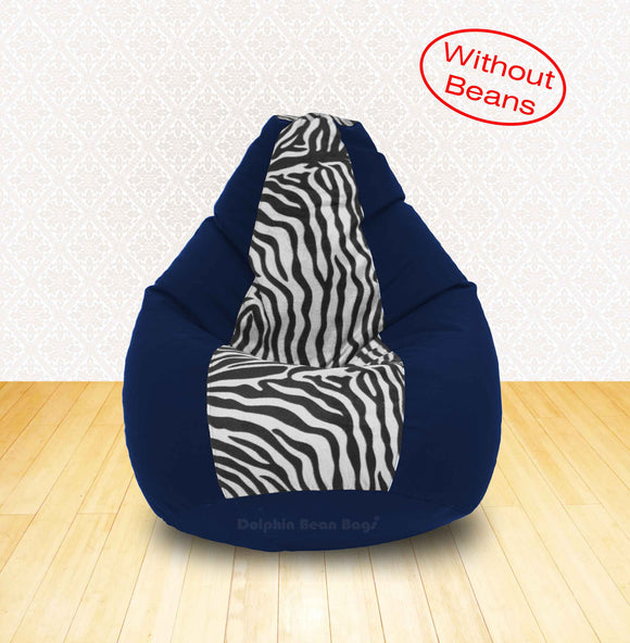 DOLPHIN XL N.Blue/Zebra(Blk-White)-FABRIC-COVERS(without Beans)
