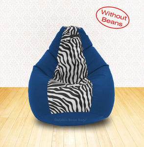 DOLPHIN XL R.Blue/Zebra(Blk-White)-FABRIC-COVERS(without Beans)