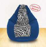 DOLPHIN XXL R.Blue/Zebra(Blk-White)-FABRIC-COVERS(without Beans)