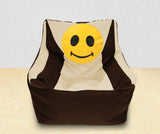 DOLPHIN XXL Beany Chair-Smiley Brown/Beige-Filled (With Beans)