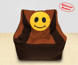 DOLPHIN XXL Beany Chair-Smiley Brown/Tan-Cover (Without Beans)