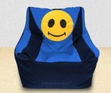 DOLPHIN XXXL Beany Chair-Smiley N.Blue/R.Blue-Filled (With Beans)