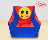 DOLPHIN XXL Beany Chair-Smiley R.Blue/Red-Cover (Without Beans)