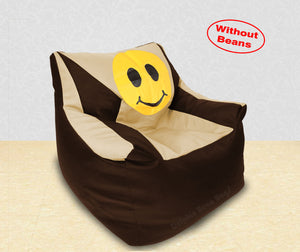 DOLPHIN XXL Beany Chair-Smiley Brown/Beige-Cover (Without Beans)