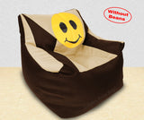DOLPHIN XXXL Beany Chair-Smiley Brown/Beige-Cover (Without Beans)