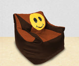 DOLPHIN XXL Beany Chair-Smiley Brown/Tan-Filled (With Beans)