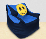 DOLPHIN XXXL Beany Chair-Smiley N.Blue/R.Blue-Filled (With Beans)