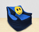 DOLPHIN XXL Beany Chair-Smiley N.Blue/R.Blue-Filled (With Beans)