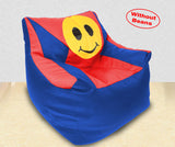 DOLPHIN XXXL Beany Chair-Smiley R.Blue/Red-Cover (Without Beans)