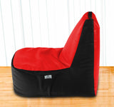 DOLPHIN XXL Boot Shape Recliner Black/Red-Filled (With Beans)