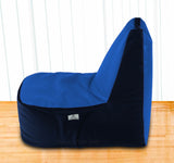 DOLPHIN XXL Boot Shape Recliner N.Blue/R.Blue-Filled (With Beans)