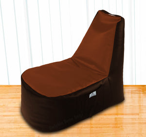 DOLPHIN XXL Boot Shape Recliner Brown/Tan-Filled (With Beans)