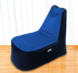 DOLPHIN XXL Boot Shape Recliner N.Blue/R.Blue-Filled (With Beans)