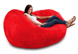 DOLPHIN FATBOY BEAN BAG -RED-FILLED(with Beans)