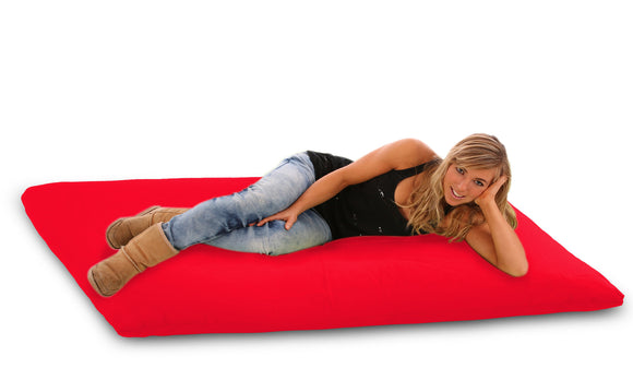 DOLPHIN FATBOY Bean Bag with Multi Use-Black/Red-FILLED(with Beans)