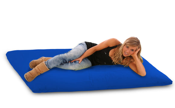 DOLPHIN FATBOY Bean Bag with Multi Use-Black/R.Blue-FILLED(with Beans)