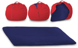 DOLPHIN FATBOY Bean Bag with Multi Use-Red/N.Blue-FILLED(with Beans)
