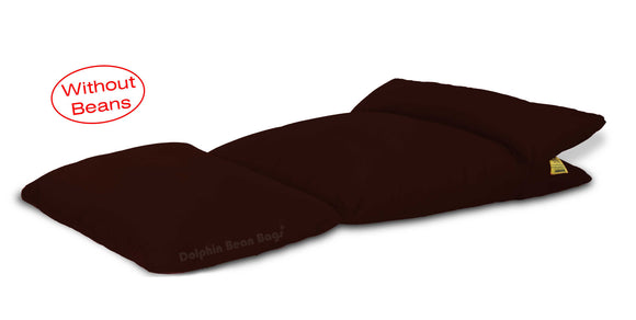 Dolphin Lounger-Fabric-Brown-Covers (Without Beans)