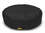 Dolphin Round Floor Cushions Black-Filled (With Beans)