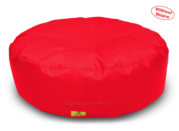 Dolphin Round Floor Cushions RED-Cover ( Without Beans)