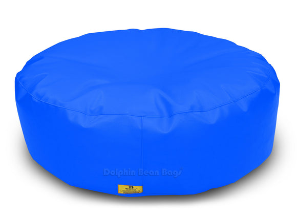 Dolphin Round Floor Cushions R.BLUE-Filled (With Beans)