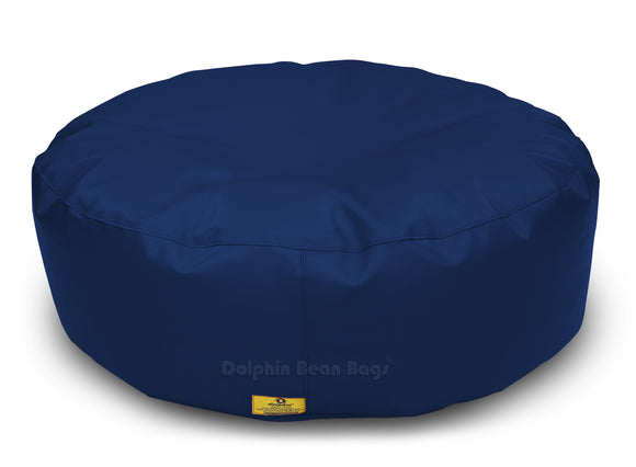 Dolphin Round Floor Cushions N.BLUE-Filled (With Beans)
