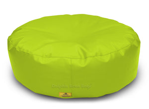 Dolphin Round Floor Cushions F.GREEN-Filled (With Beans)