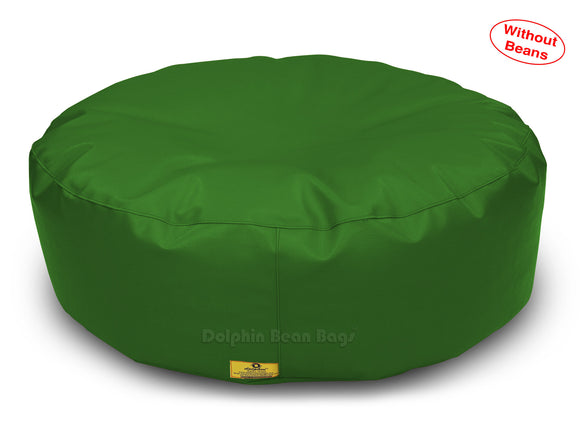 Dolphin Round Floor Cushions BOTTLE-GREEN-Cover ( Without Beans)